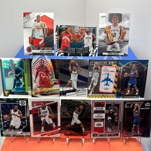 Kawhi Leonard Career Lineage 13 card lot